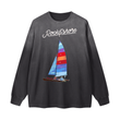 Load image into Gallery viewer, Men Signature “the Boat” Washed Long Sleeve T-Shirt
