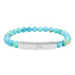 Load image into Gallery viewer, “Flow”Engraved Natural Stone Bar Bracelet
