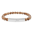 Load image into Gallery viewer, “Flow”Engraved Natural Stone Bar Bracelet

