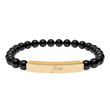 Load image into Gallery viewer, “Flow”Engraved Natural Stone Bar Bracelet
