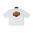 Load image into Gallery viewer, "no matter the obstacle" flow Striped Full-Zip Baseball Jersey
