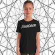 Load image into Gallery viewer, signature Youth Short Sleeve T-Shirt "let your river flow" on back
