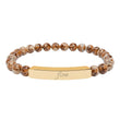Load image into Gallery viewer, “Flow”Engraved Natural Stone Bar Bracelet
