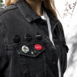 Load image into Gallery viewer, signature denim jacket/ without button pins
