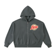 Load image into Gallery viewer, "Flow" fleeced full-zip boxy hoodie
