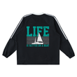 Load image into Gallery viewer, Men “Life is better on a boat” Color-Block V-Neck Long-Sleeve T-Shirt
