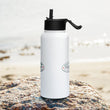 Load image into Gallery viewer, Swim bait Stainless steel water bottle with a straw lid
