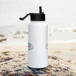 Load image into Gallery viewer, Swim bait Stainless steel water bottle with a straw lid
